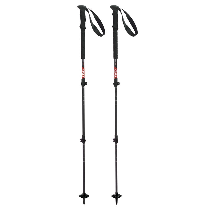 palice TSL Outdoor HIKING CARBON 3 Cross Twist Black/Red