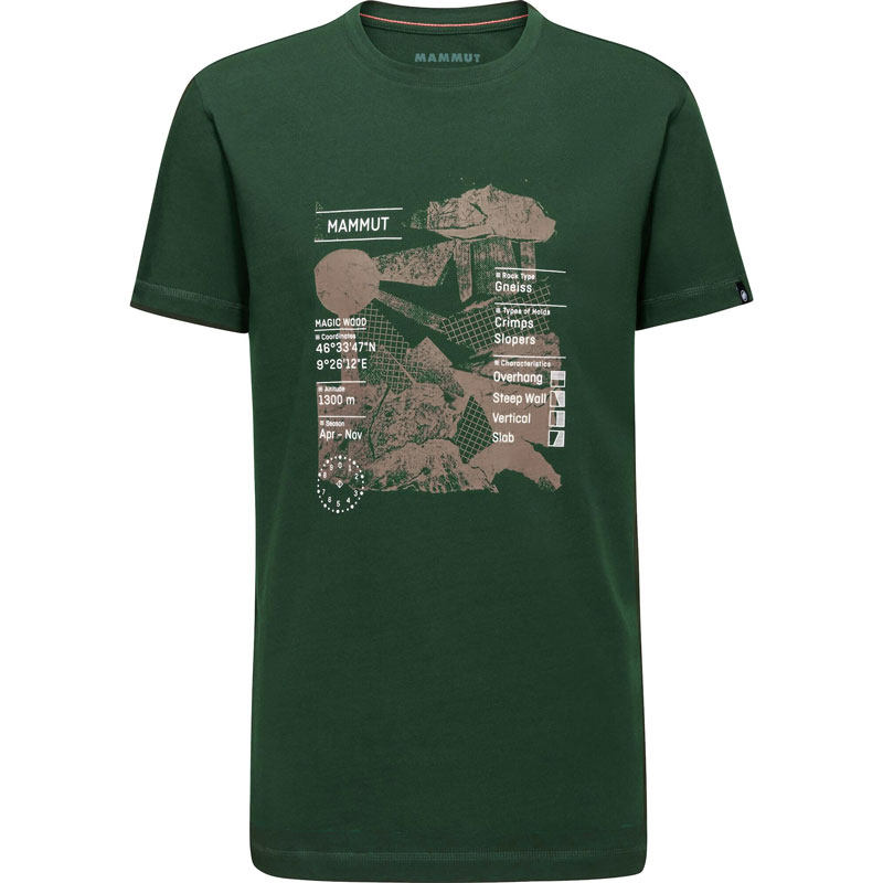 tričko MAMMUT MASSONE T-Shirt Men Rocks Woods M