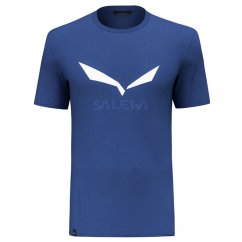 tričko SALEWA SOLIDLOGO DRY M T-Shirt Electric Melange