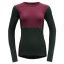 tričko DEVOLD LAUPAREN Merino 190 Shirt Woman Beetroot/Woods/Ink