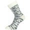 ponožky LASTING HMN 009 White/Black S (34-37)