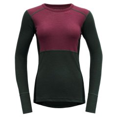 tričko DEVOLD LAUPAREN Merino 190 Shirt Woman Beetroot/Woods/Ink