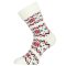 ponožky LASTING HMN 003 White/Red S (34-37)