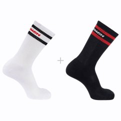 ponožky SALOMON 365 Crew 2-Pack 42-44 White/Deep Black