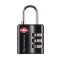 zámek LIFEVENTURE TSA COMBINATION LOCK Black