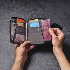peněženka LIFEVENTURE RFiD MINI TRAVEL Wallet Grey