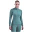 tričko DEVOLD DUO ACTIVE MERINO 205 Zip Neck Woman Moon