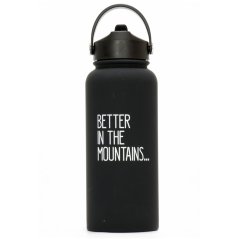 termo fľaša TSL Outdoor Isothermal Bottle Stainless Steel 950ml Black