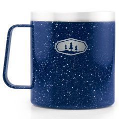 hrnček GSI Glacier Stainless CAMP CUP 444 ml Blue Speckle