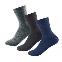 ponožky DEVOLD Daily Medium Sock 3 Pack 36-40 Indigo Mix