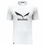 tričko SALEWA SOLIDLOGO DRY M T-Shirt White