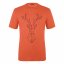 tričko SALEWA BIG DEER DRY Man T-Shirt Red Orange Melange