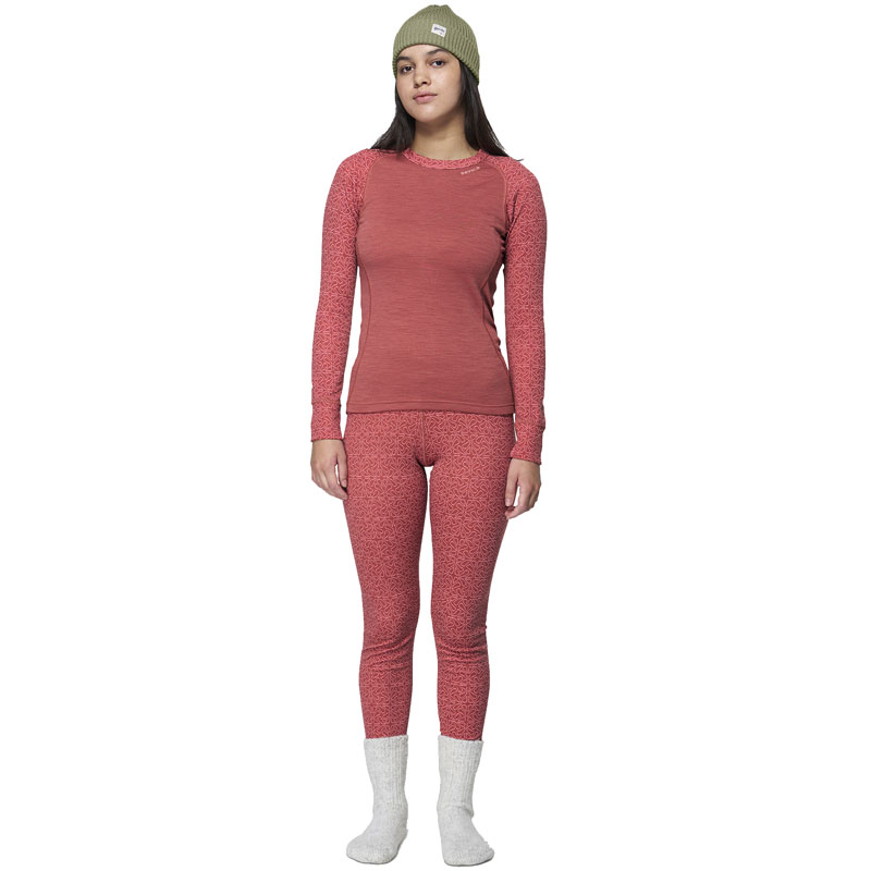 tričko DEVOLD DUO ACTIVE MERINO 205 SHIRT Woman Marsala