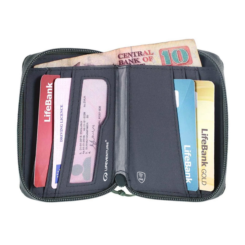 peňaženka LIFEVENTURE RFiD BI-FOLD WALLET Olive