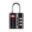 zámek LIFEVENTURE TSA COMBINATION LOCK Black