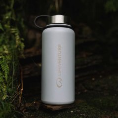 termofľaša LIFEVENTURE Stainless Steel FLASK 1L Matt Light Grey