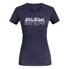 triko SALEWA SPORTY GRAPHIC DRY W S/S Tee Navy Blazer