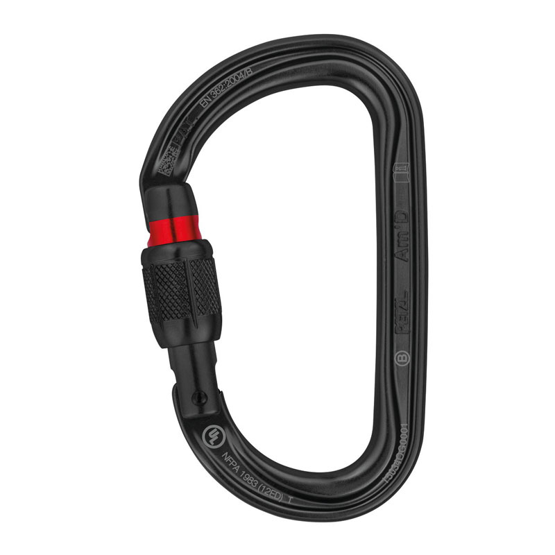 karabina PETZL AM´D SCREW-LOCK Black
