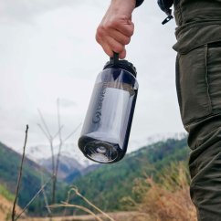 láhev LIFEVENTURE TRITAN FLASK 1 L Charcoal