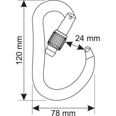 karabína CAMP ATOM LOCK Blue