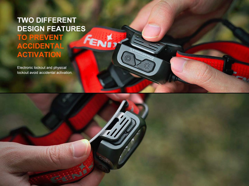 čelovka FENIX HP12R-T Black-Orange