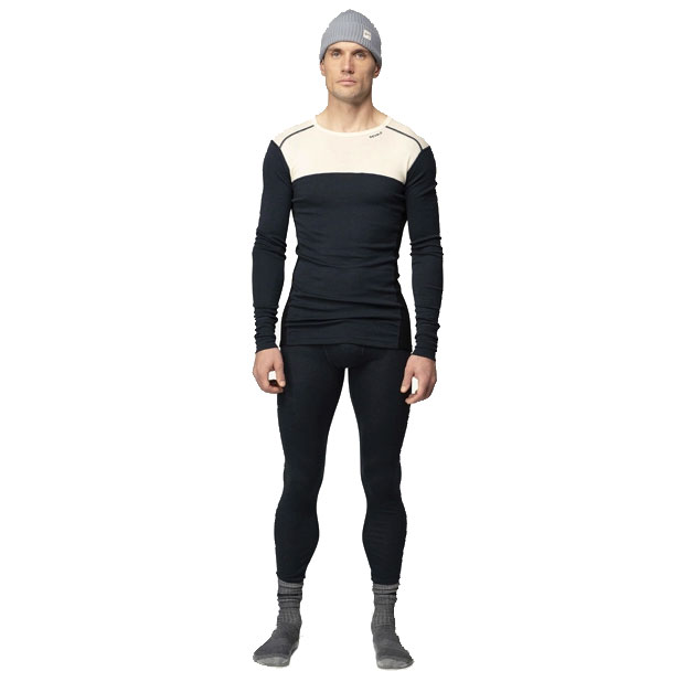 tričko DEVOLD LAUPAREN Merino 190 Shirt Man Raw White/Ink/Black