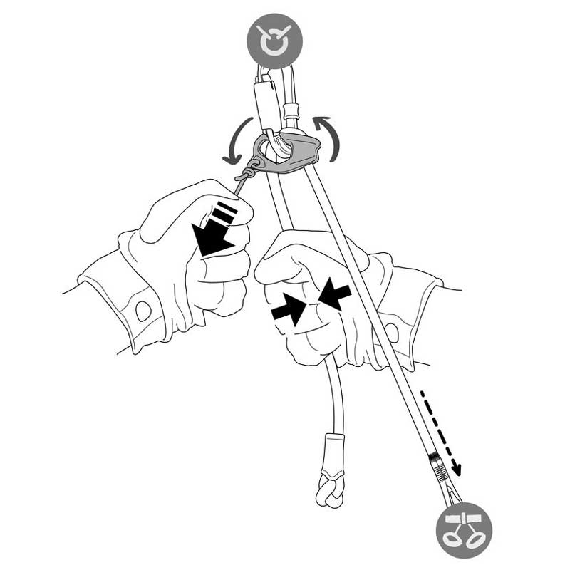 odsedávací smyčka PETZL CONNECT ADJUST Orange