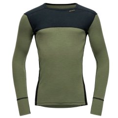 tričko DEVOLD LAUPAREN Merino 190 Shirt Man Ink/Lichen/Black