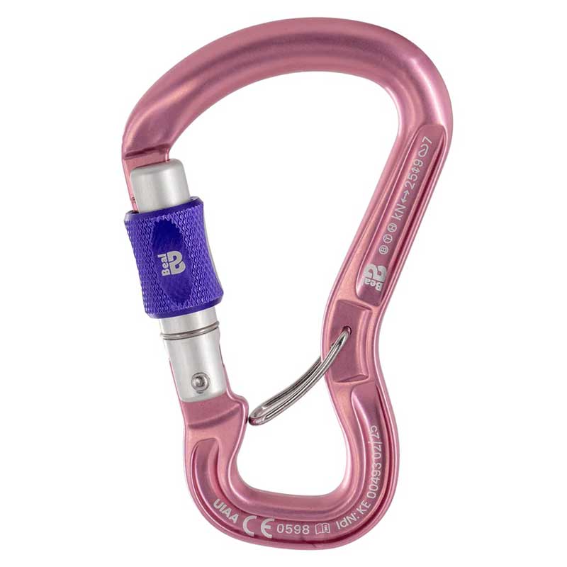karabína BEAL ORIENT EXPRESS SCREW Matt Pink