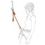 odsedávací smyčka PETZL CONNECT ADJUST Orange