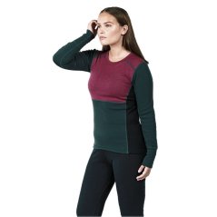 tričko DEVOLD LAUPAREN Merino 190 Shirt Woman Beetroot/Woods/Ink