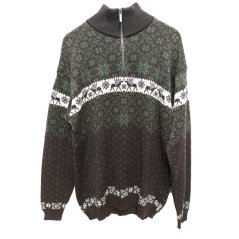 sveter KAMA L134 Brown/Green XXL