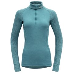 tričko DEVOLD DUO ACTIVE MERINO 205 Zip Neck Woman Moon