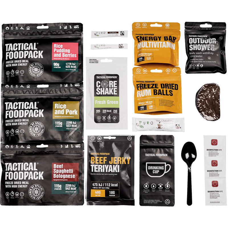 balení TACTICAL FOODPACK 3Meal Ration HOTEL 747g
