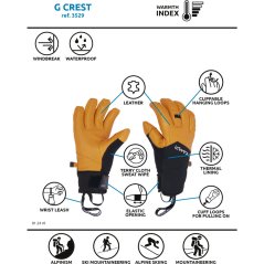 rukavice CAMP G CREST Black/Yellow L