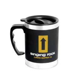termo hrnček SINGING ROCK Mug Black 0.4 L