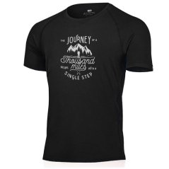 tričko LASTING JOURNEY Merino Wool 160g Men Black