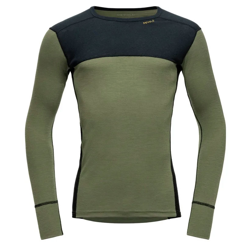 tričko DEVOLD LAUPAREN Merino 190 Shirt Man Ink/Lichen/Black