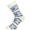 ponožky LASTING HMN 005 White/Blue S (34-37)