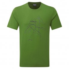 tričko MONTANE ABSTRACT T-Shirt Alder Green