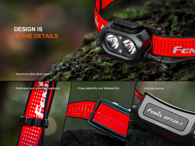 čelovka FENIX HP12R-T Black-Orange