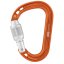 karabína PETZL ROCHA SCREW-LOCK Orange