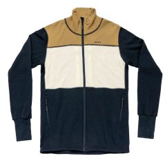 bunda DEVOLD EGGA GRID MERINO JKT Man Wheat/Raw White/Ink