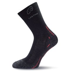 ponožky LASTING WHI 900 Black-Red M (38-41)