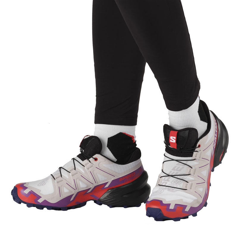 obuv SALOMON SPEEDCROSS 6 W White/Sparkling Grape/Fiery Red