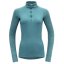 tričko DEVOLD DUO ACTIVE MERINO 205 Zip Neck Woman Moon