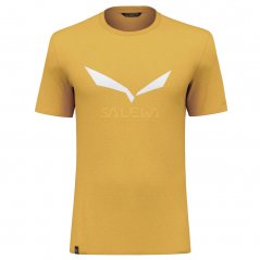 tričko SALEWA SOLIDLOGO DRY M T-Shirt Gold Melange