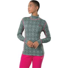tričko KARI TRAA ROSE HALF ZIP Sage