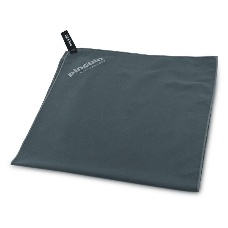 uterák PINGUIN MICRO TOWEL LOGO Grey M (40x80cm)