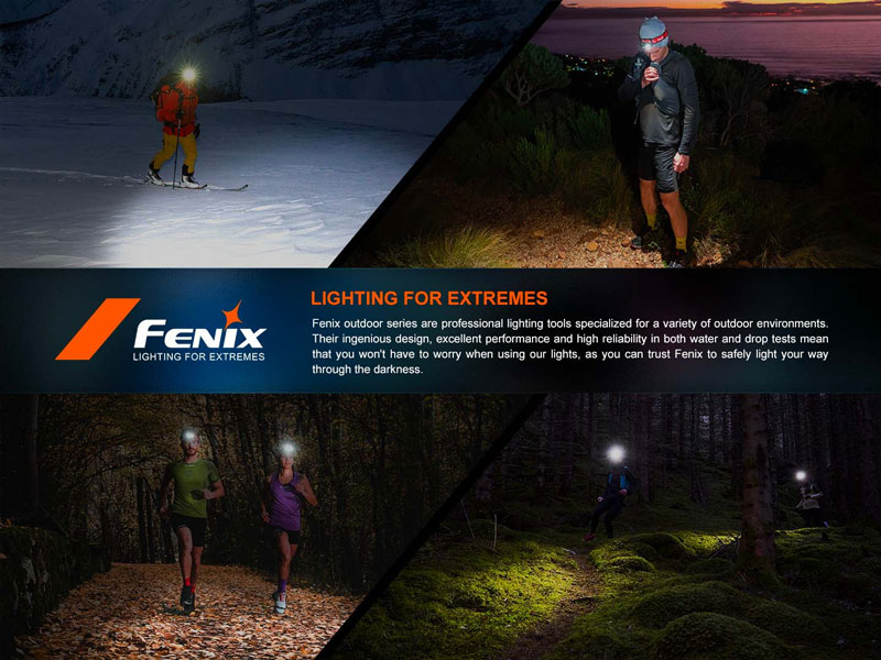 čelovka FENIX HP12R-T Black-Orange